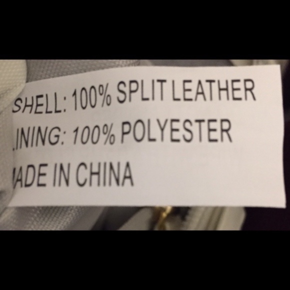 Joy Mangano genuine leather Tote Color: Gray/cream - Picture 6 of 7